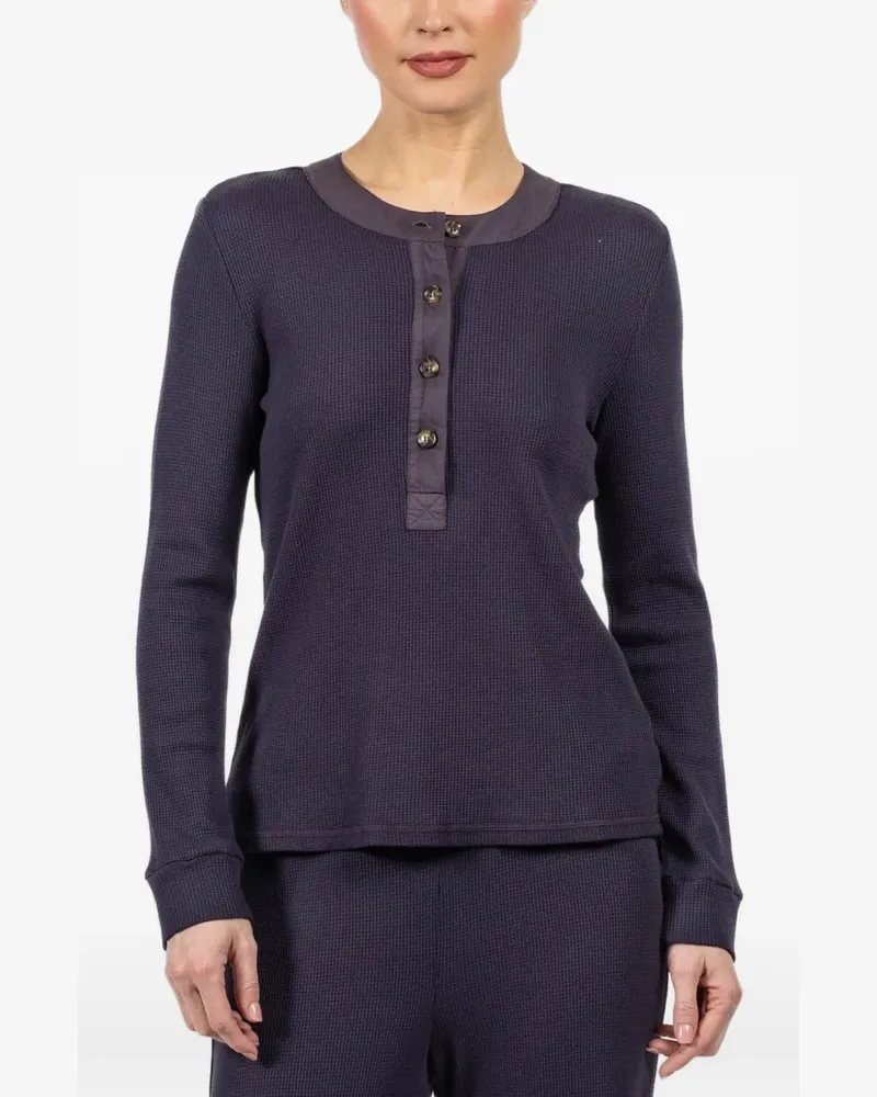 Xírena buttoned long-sleeved T-shirt - Grau Grau