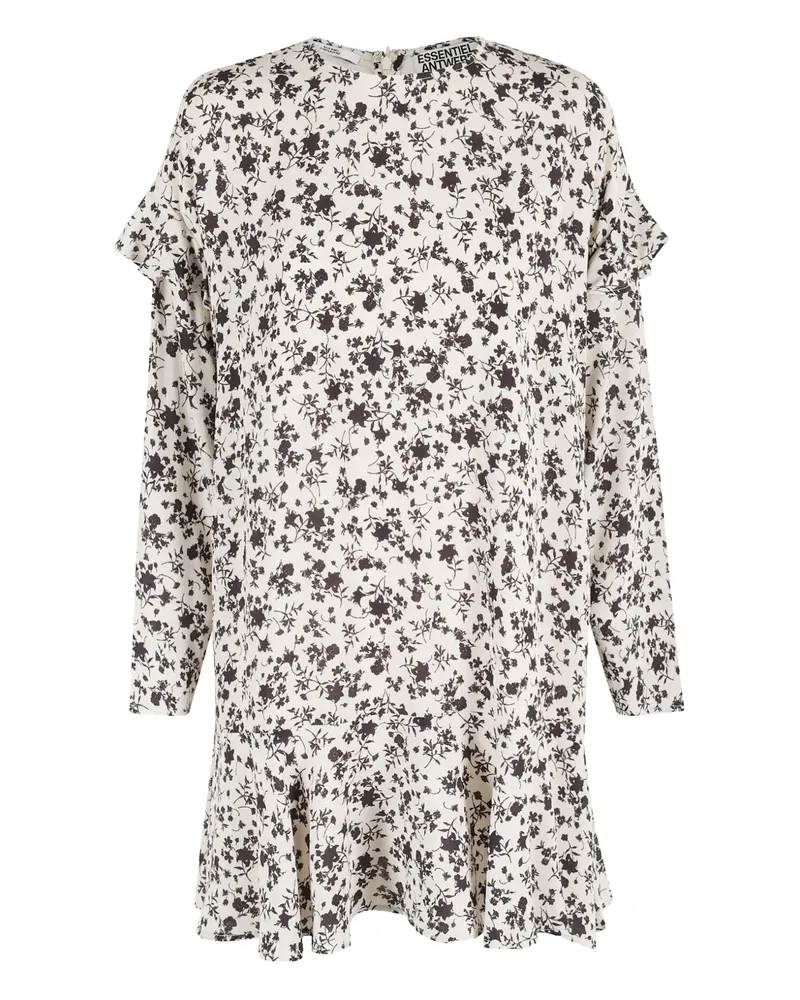 Essentiel ruffled mini dress - Weiß Weiß