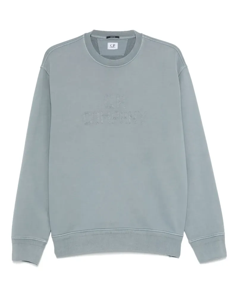 C.P. Company Sweatshirt mit Logo-Stickerei - Blau Blau