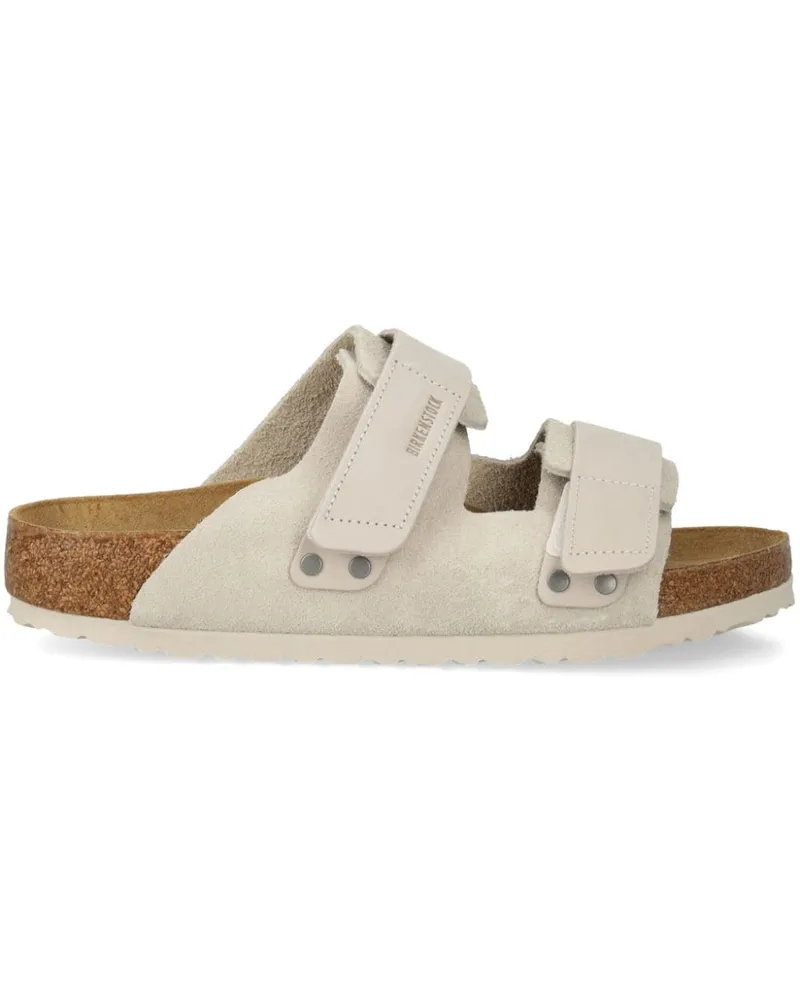 Birkenstock Uji Sandalen aus Wildleder - Weiß Weiß