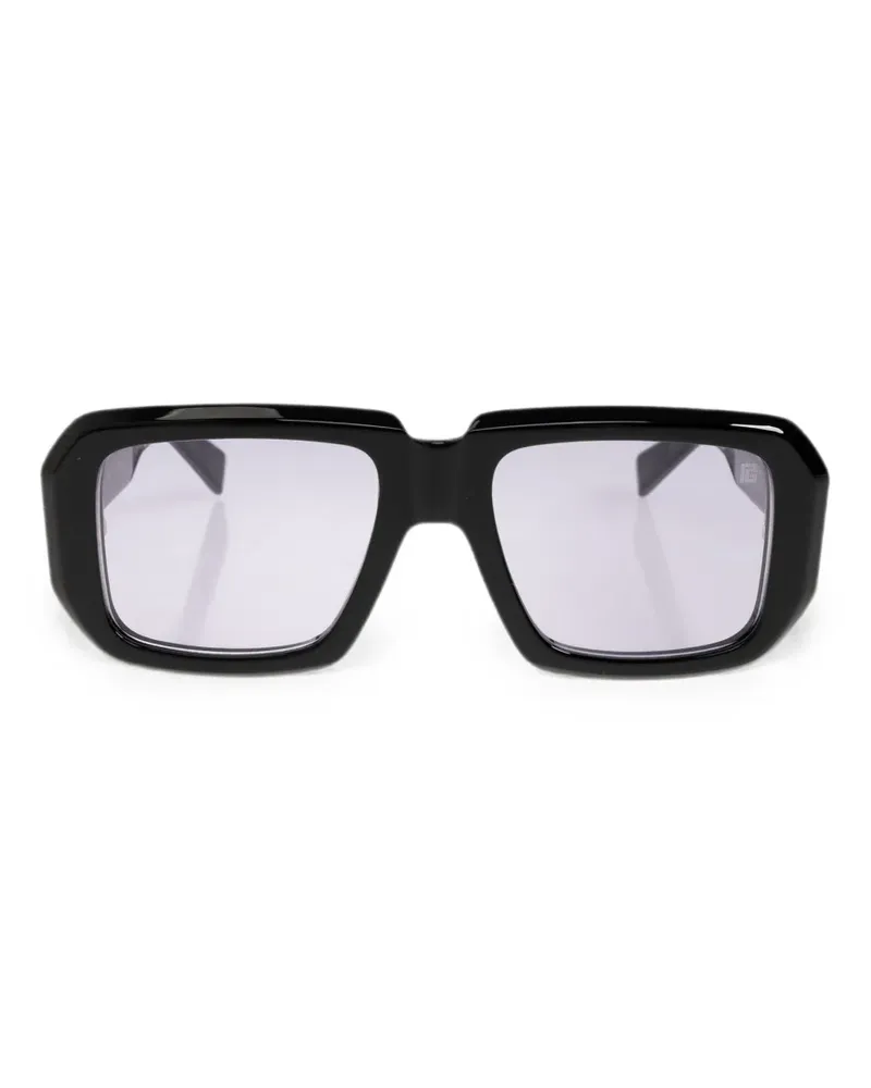 Balmain Eckige Anthem II Sonnenbrille - Schwarz Schwarz