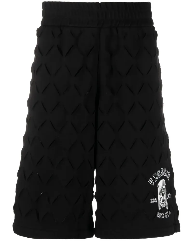 Versace Shorts mit Logo-Print - Schwarz Schwarz