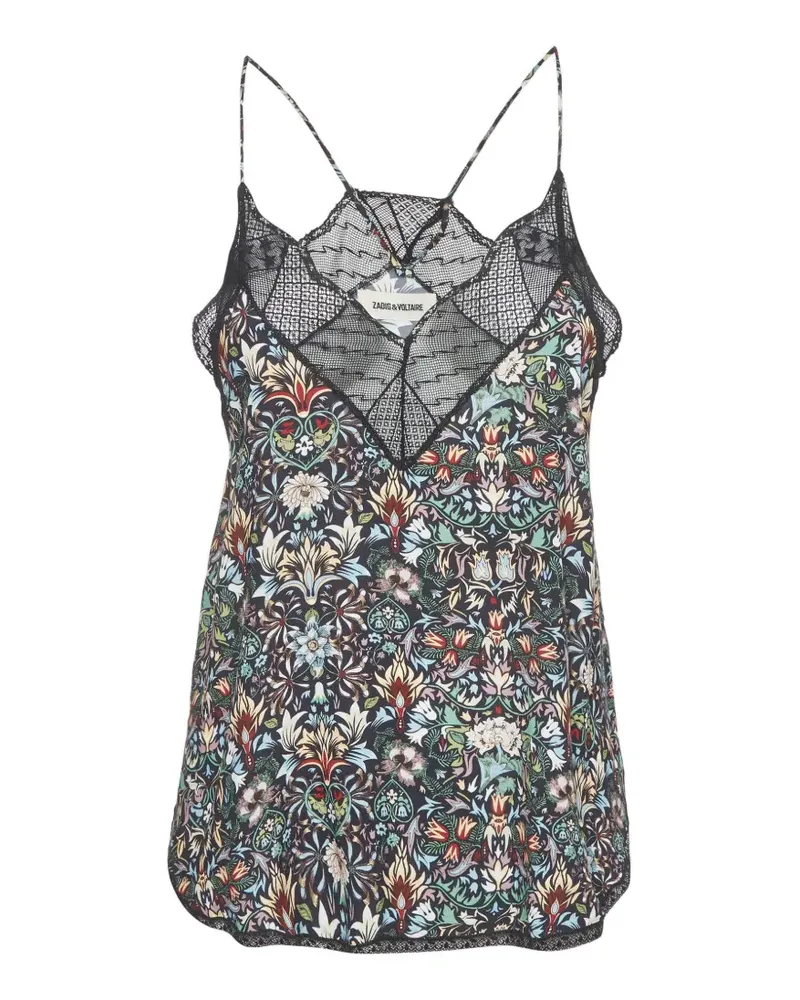 Zadig & Voltaire Christy Kaleido printed top - Schwarz Schwarz