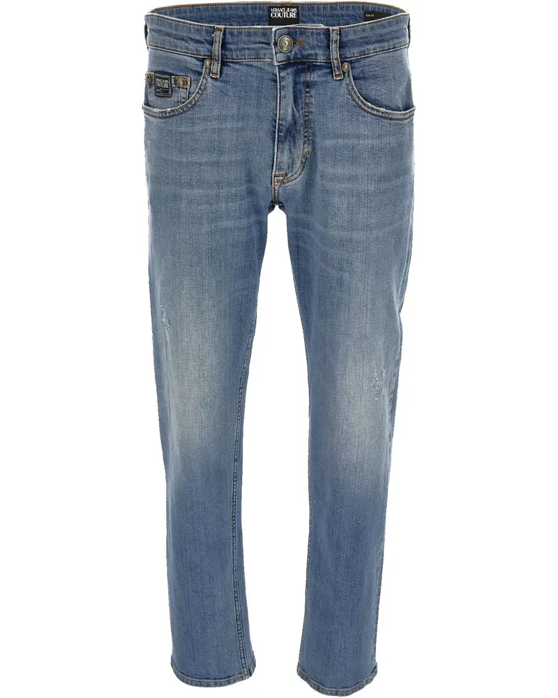 Versace Jeans Schmale Jeans - Blau Blau