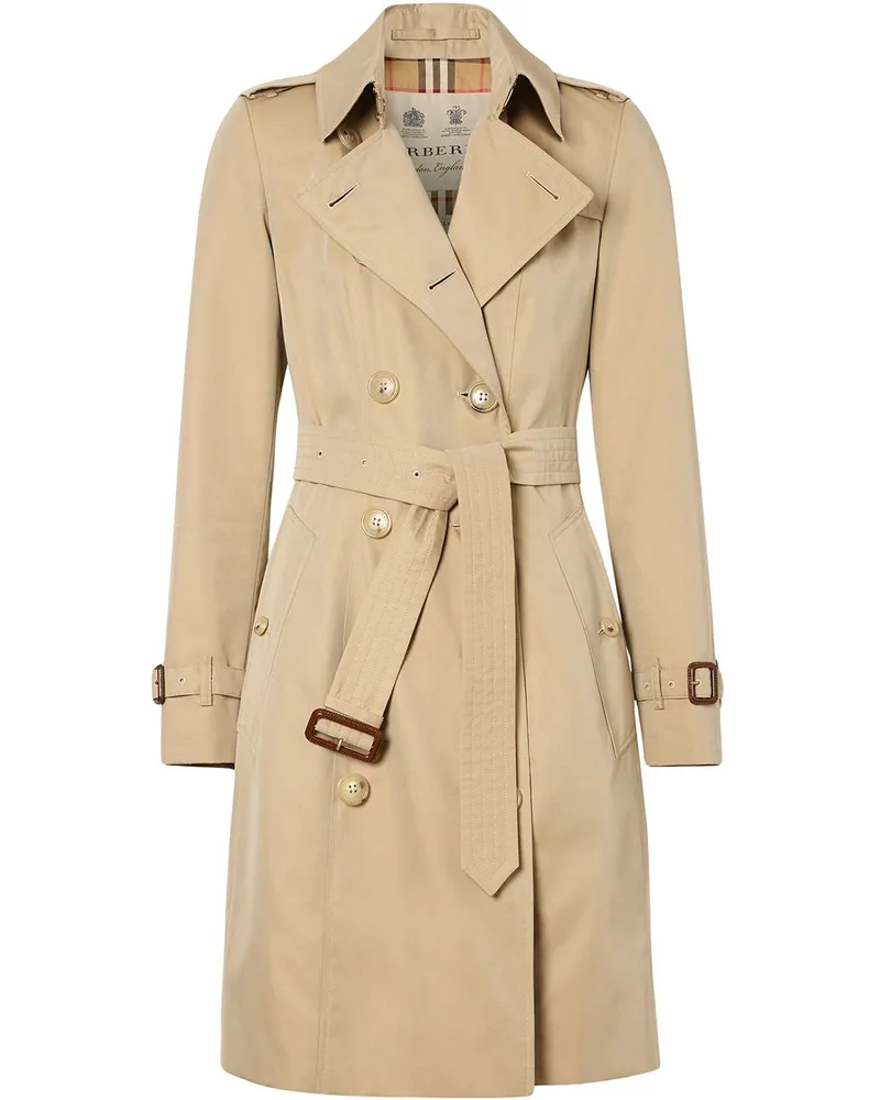 Burberry Doppelreihiger Trenchcoat - Nude Nude
