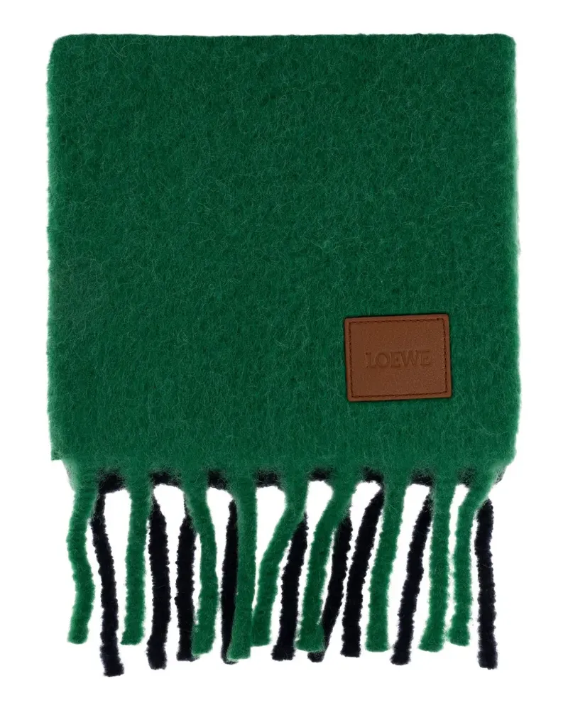 Loewe Schal aus Alpaka und Wolle - Grün Grün