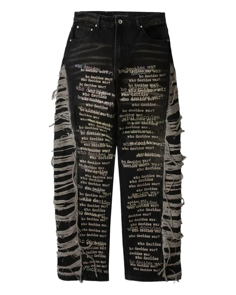 WHO DECIDES WAR Ausgefranste Jeans - Nude Nude