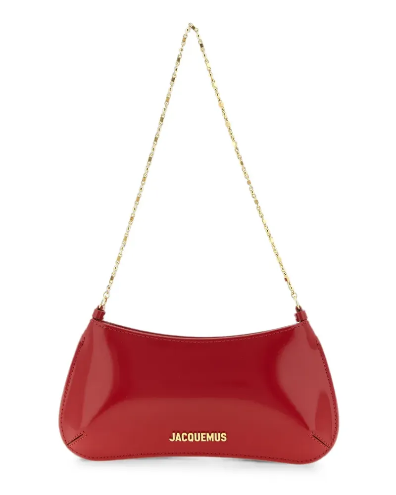 Jacquemus small Bisou Chaine leather shoulder bag - Rot Rot
