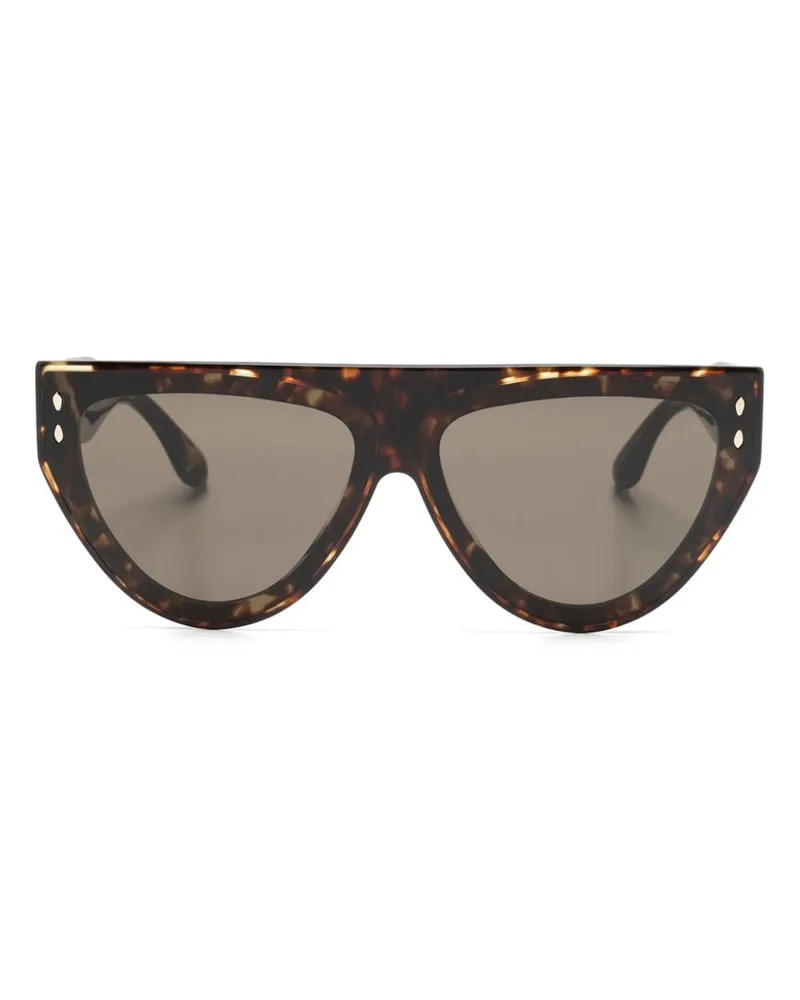 Isabel Marant Sonnenbrille mit Oversized-Gestell Braun