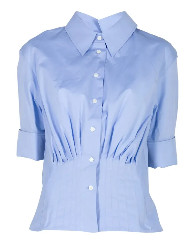 Marni collared buttoned shirt - Blau Blau