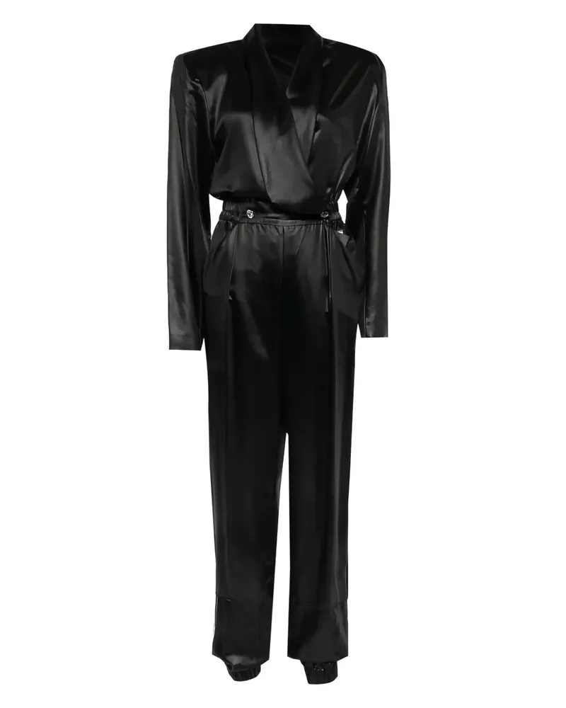 Philosophy Di Lorenzo Serafini Pre-owned Jumpsuit im Wickelstil - Schwarz Schwarz