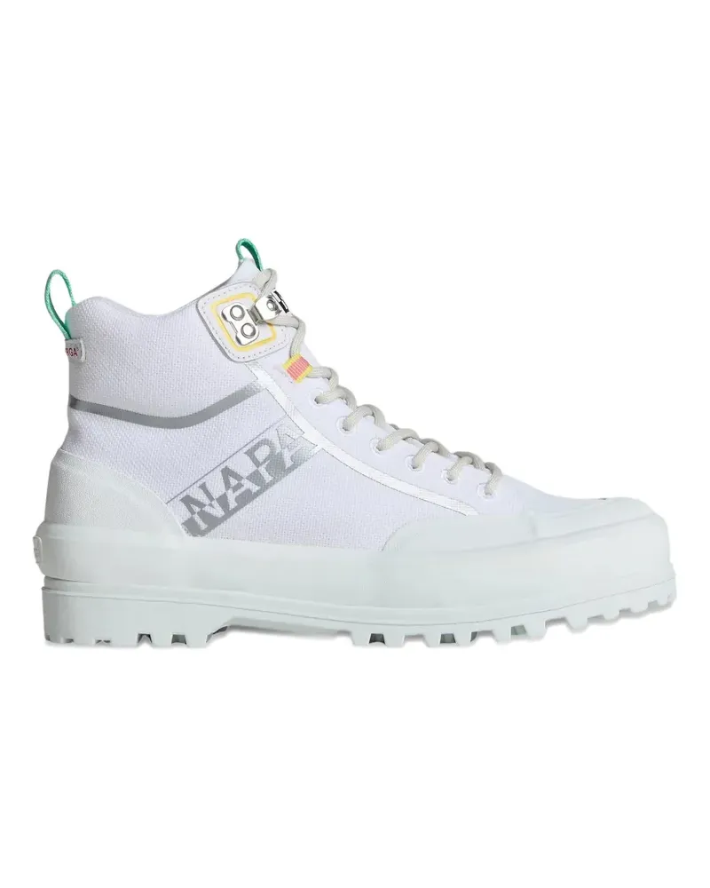 Superga x Napapijri high-top sneakers - Weiß Weiß