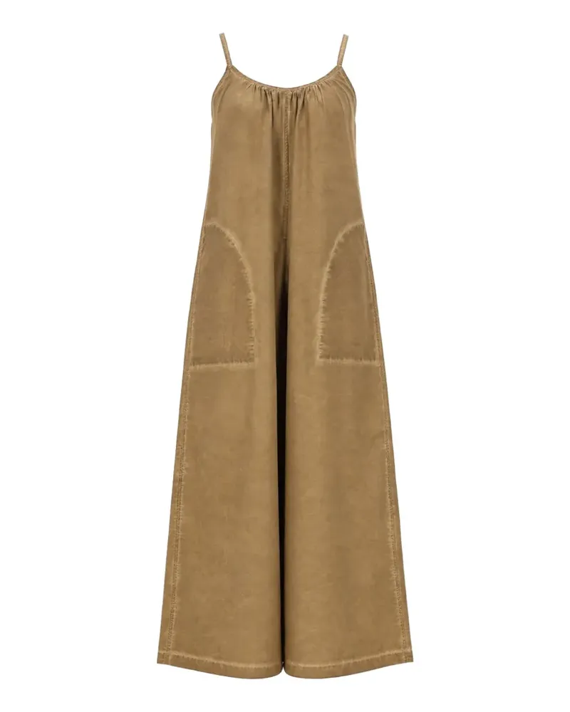 Uma Wang scoop-neck jumpsuit - Nude Nude