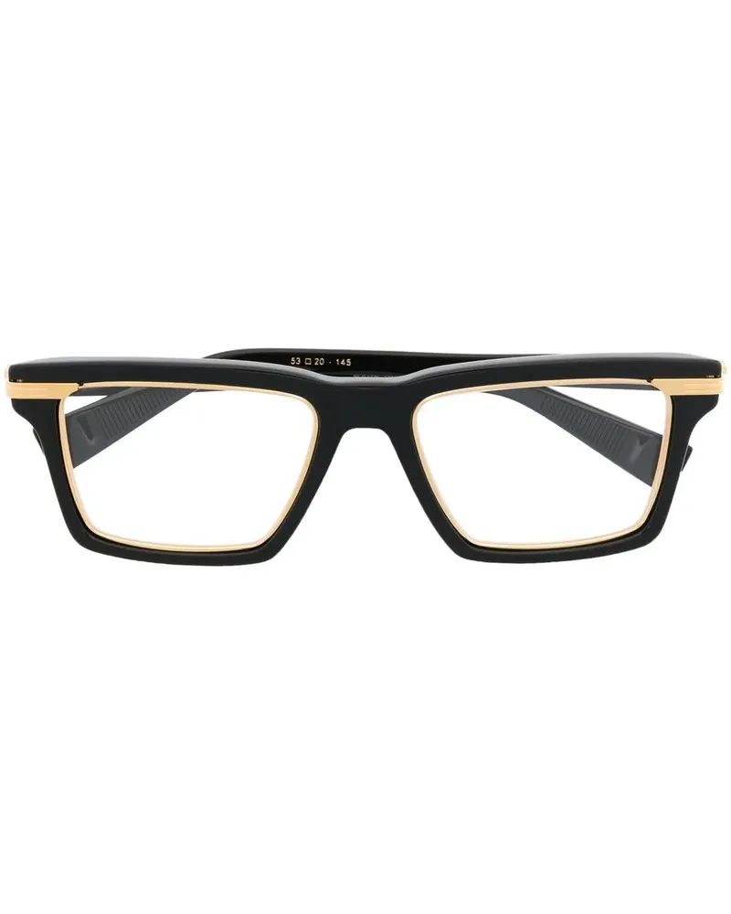 Balmain Brille mit eckigem Gestell - Schwarz Schwarz