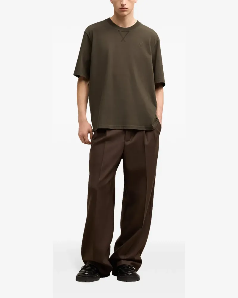 AMI Paris Ami de Coeur T-Shirt - Braun Braun