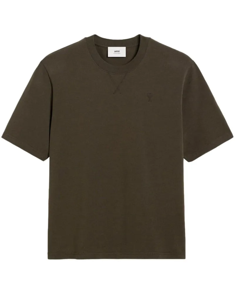 AMI Paris Ami de Coeur T-Shirt - Braun Braun