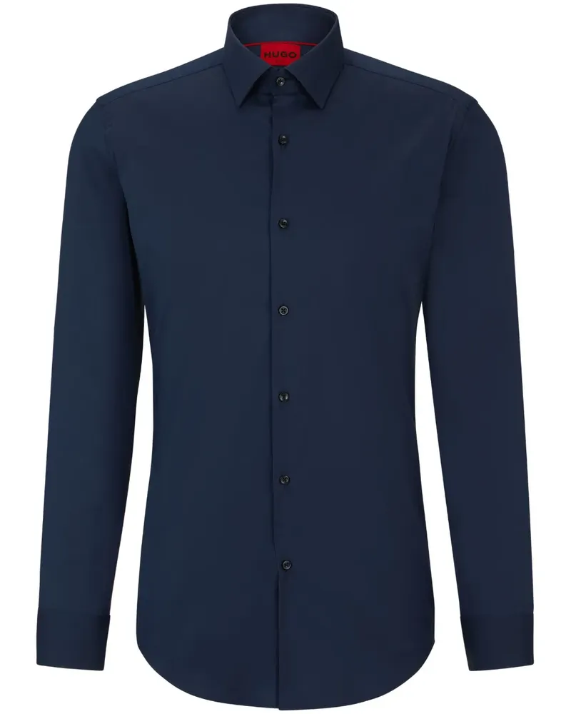 HUGO BOSS Hemd mit klassischem Kragen - Blau Blau