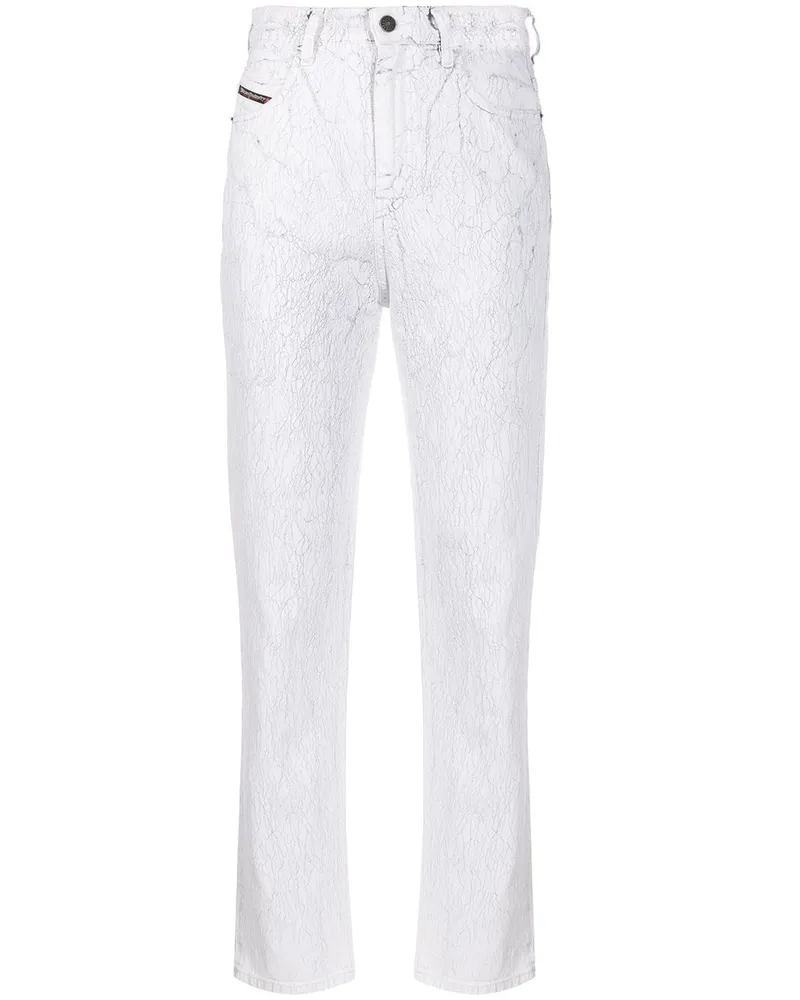 Diesel Gerade 'D-Eiselle 069JJ' Jeans - Weiß Weiß
