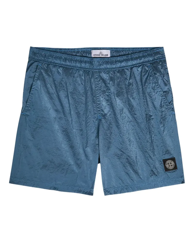 Stone Island logo-patch swim shorts - Blau Blau