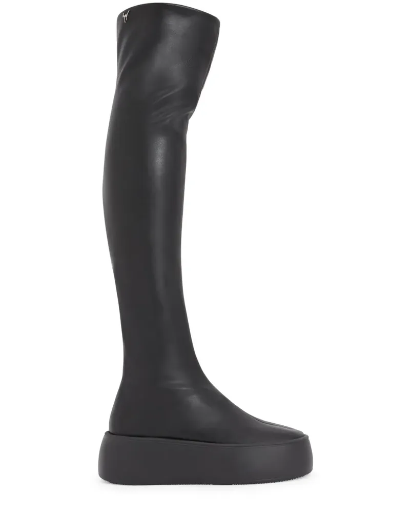 Giuseppe Zanotti League Maxi Stiefel - Schwarz Schwarz