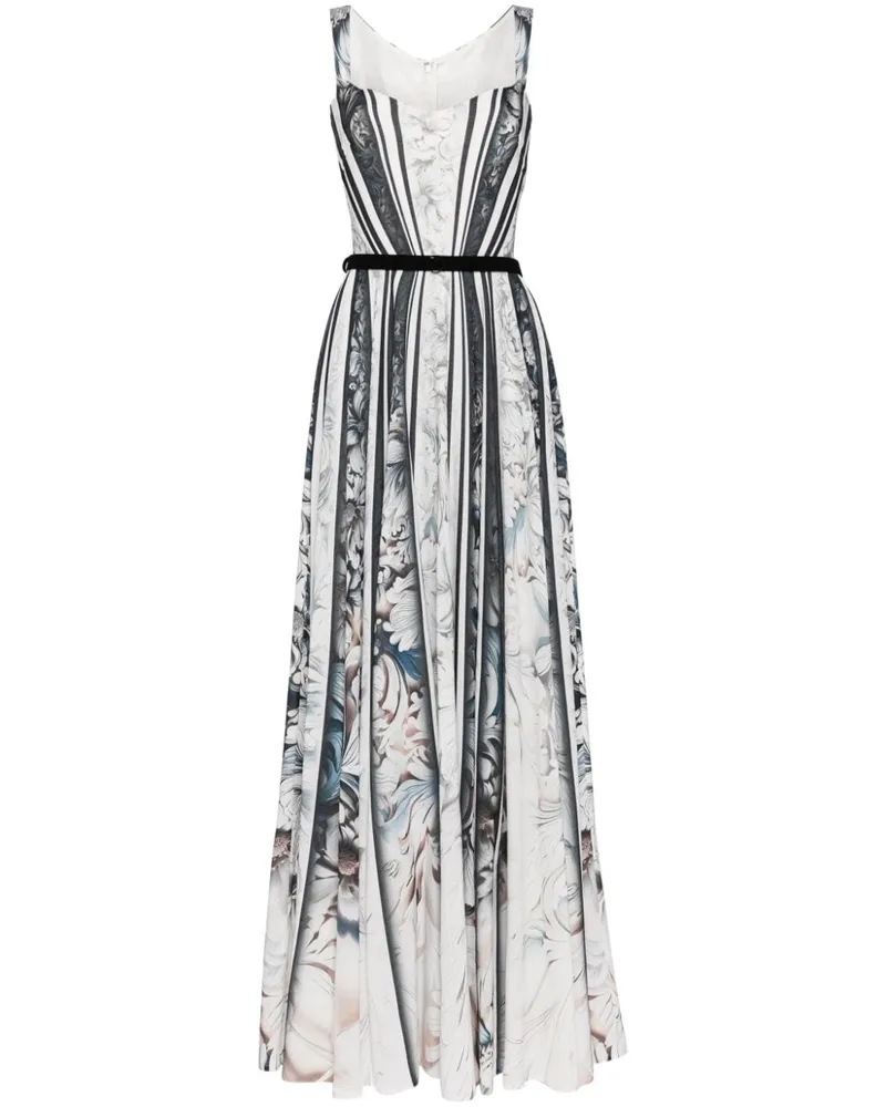 Saiid Kobeisy Robe mit grafischem Print - Grau Grau