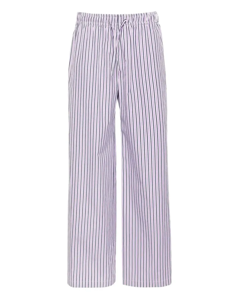 Palm Angels Gestreifte Hose mit Kordelzug - Violett Violett