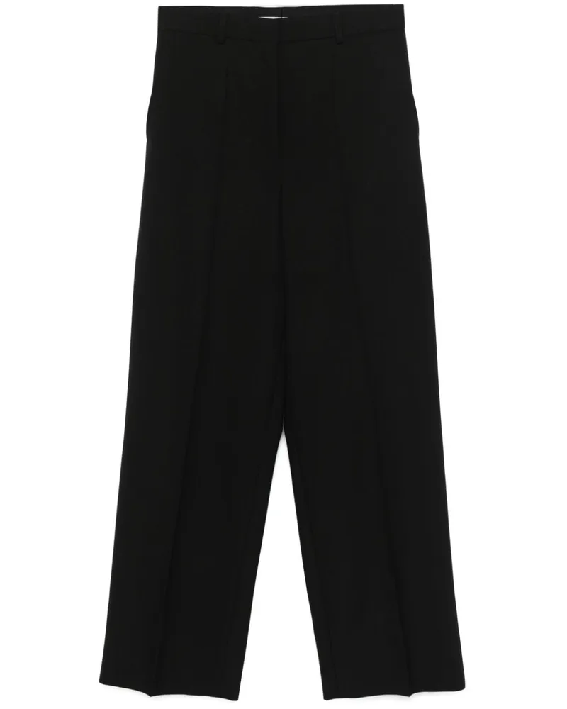 Stella McCartney Hose mit weitem Bein Schwarz