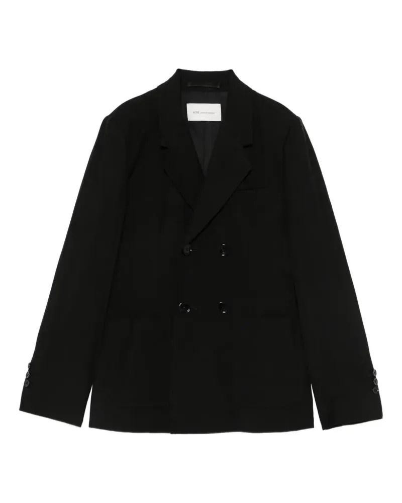 AMI Paris double-breasted pocket blazer - Schwarz Schwarz