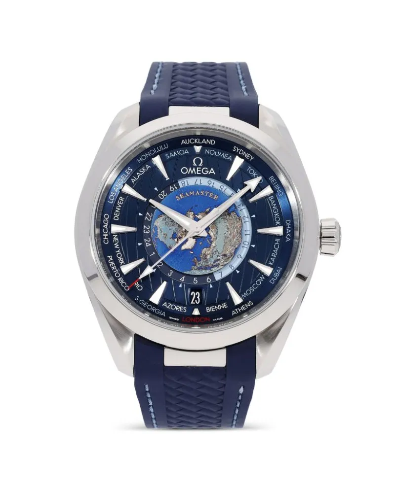 Omega 2024 Ungetragene Seamaster Aqua Terra Gmt Worldtimer 43mm Blau