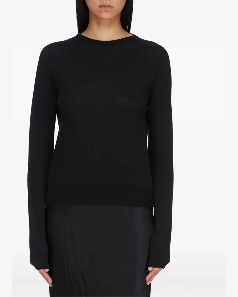 Rick Owens Biker Level elongated-sleeve sweater - Schwarz Schwarz