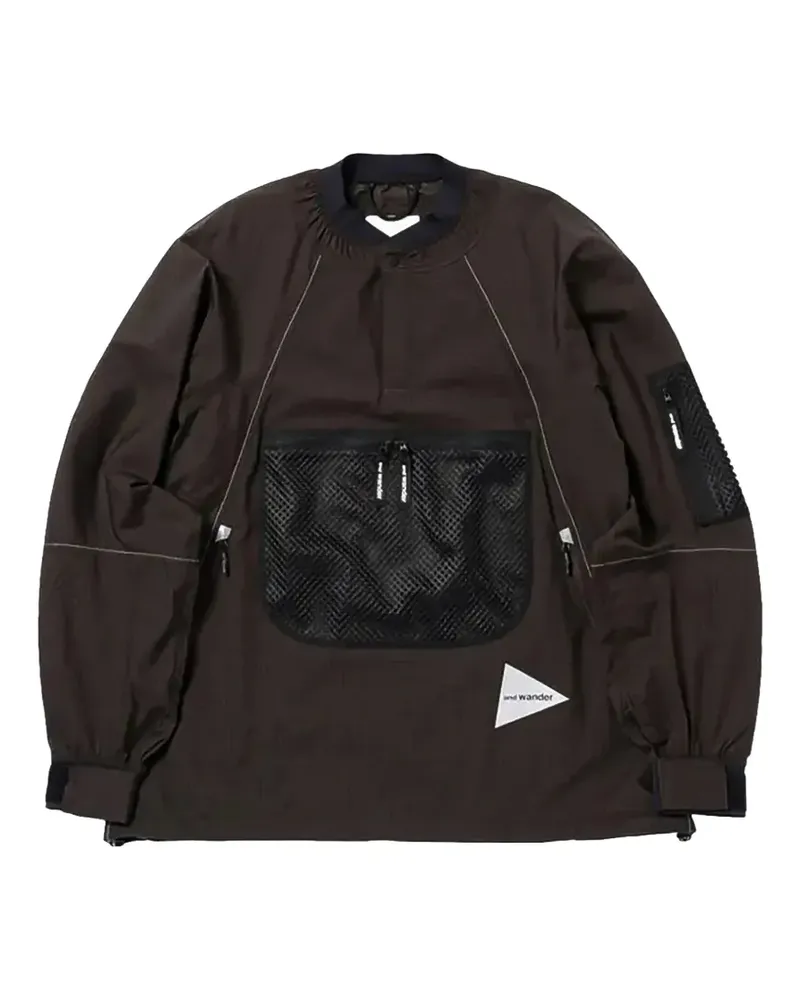 and wander Breath Rip Sweatshirt - Grau Grau