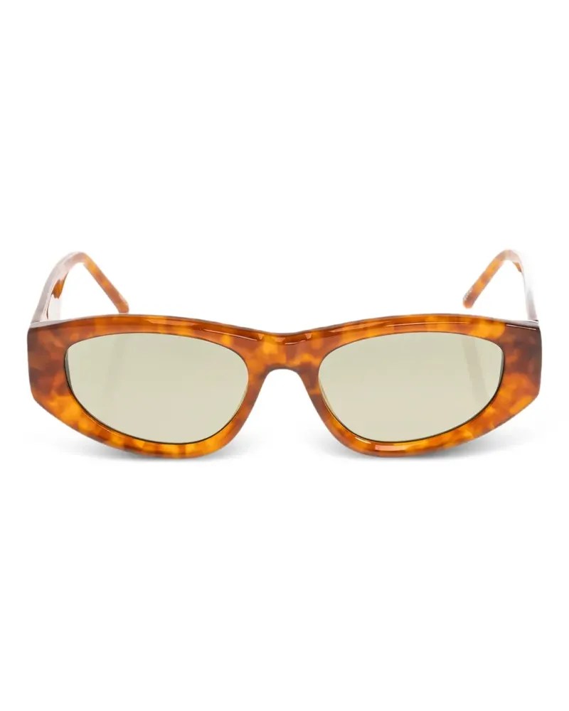 ATTICO x Linda Farrow Maya Sonnenbrille in Schildpattoptik - Braun Braun