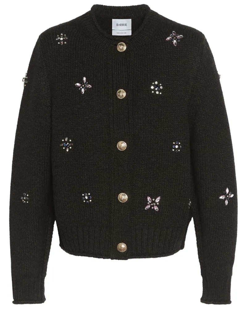 Barrie Cardigan mit Stickerei - Schwarz Schwarz