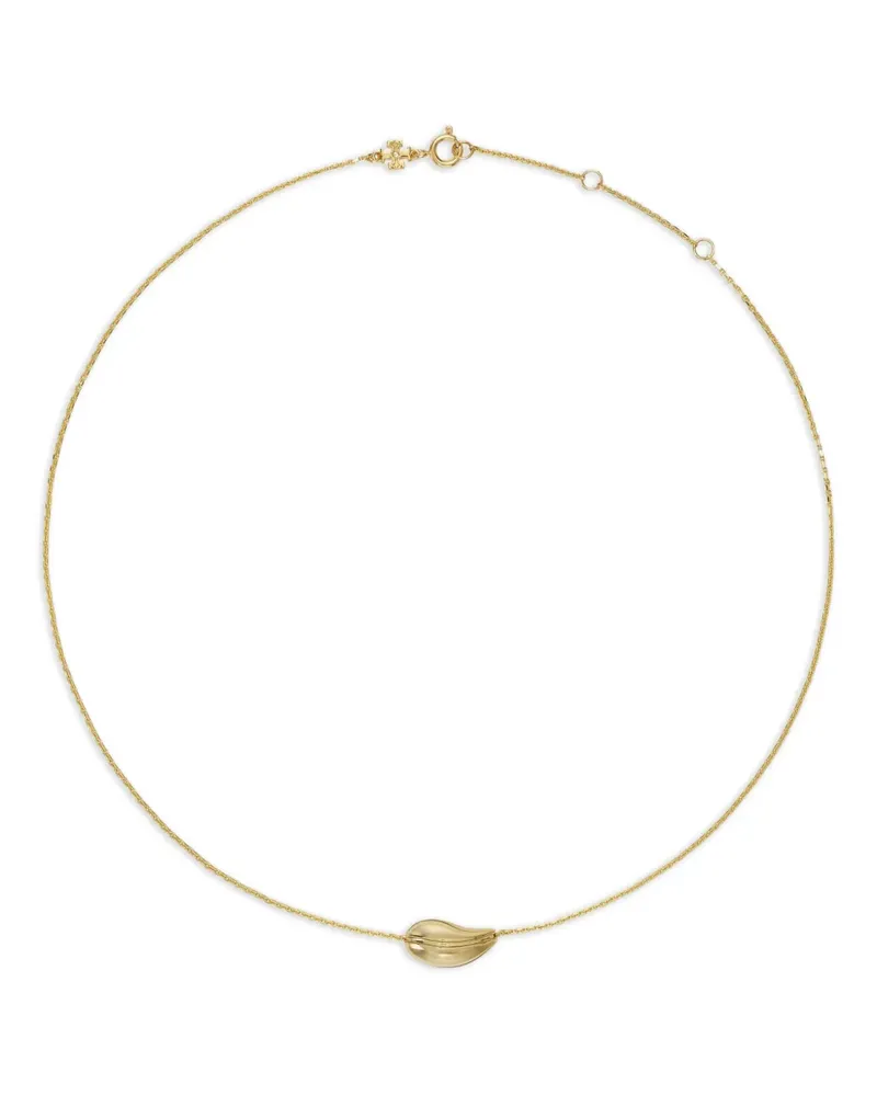 Tory Burch Halskette mit Wellenanhänger - Gold Gold