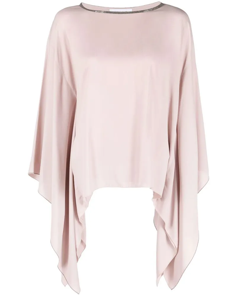 Fabiana Filippi Bluse mit drapierten Ärmeln - Rosa Rosa