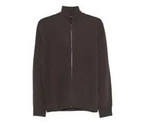 Cardigan mit Reißverschluss - Braun