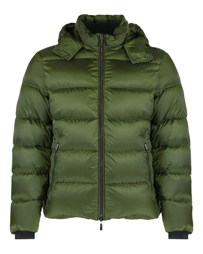 MOORER Gesteppte Daunenjacke mit Kapuze - Grün Grün