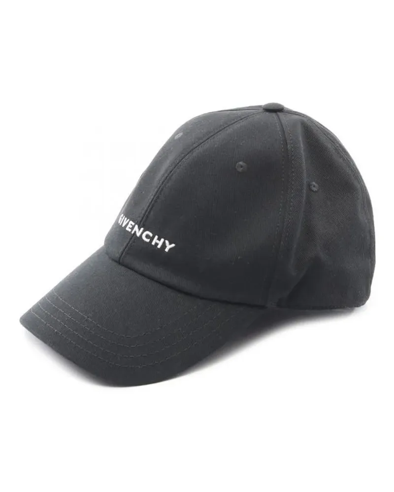 Givenchy 1990s Baseballkappe mit Logo-Stickerei - Schwarz Schwarz