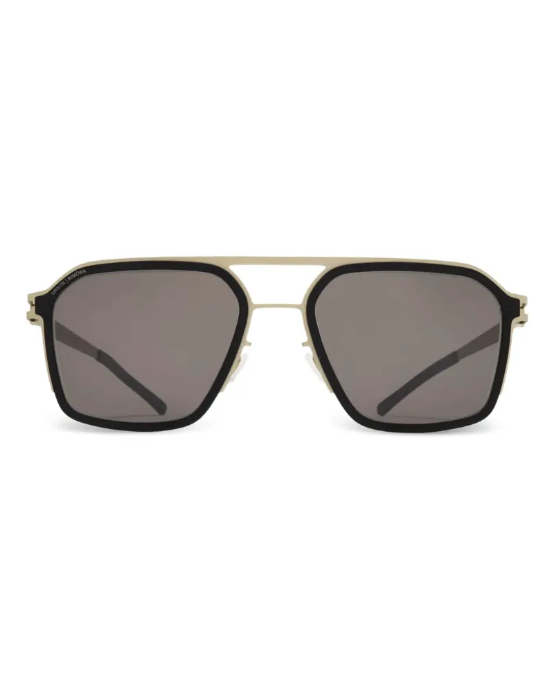 Mykita x Rimowa MR003 Sonnenbrille mit Metallgestell - Schwarz Schwarz