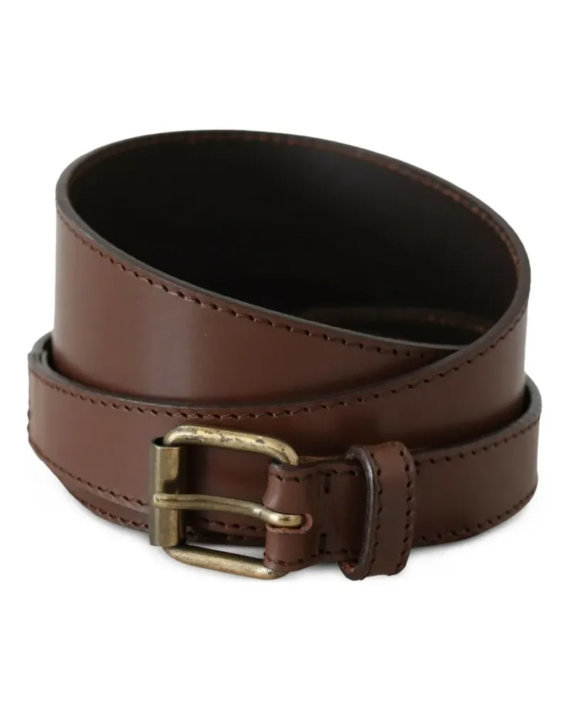 Plein Sud Schnallengürtel aus Leder - Braun Braun