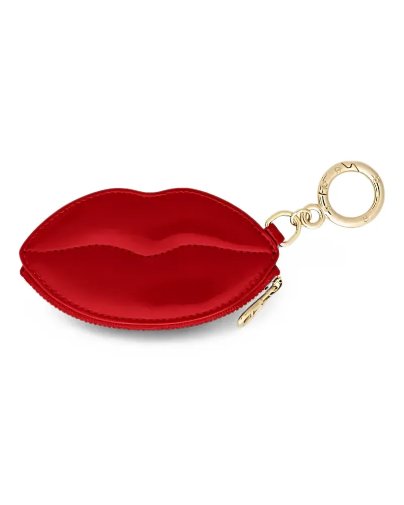 Aigner lips-motif patent-finish keyring - Rot Rot