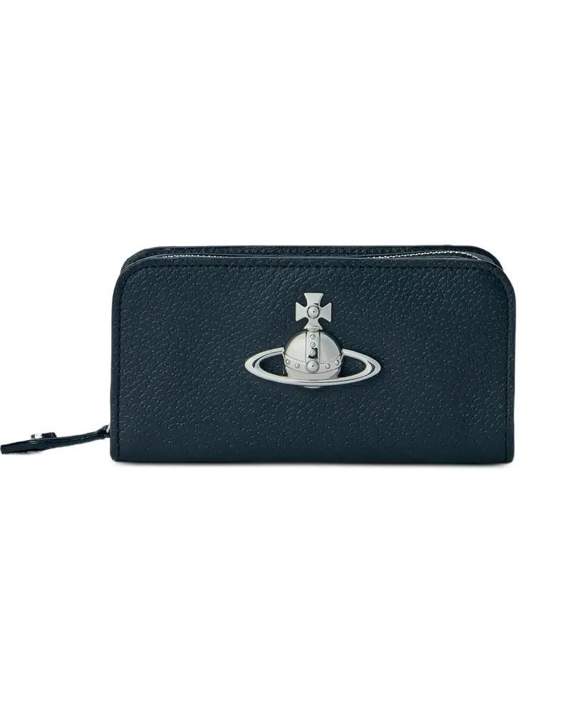 Vivienne Westwood Orb Portemonnaie mit Reißverschluss - Schwarz Schwarz