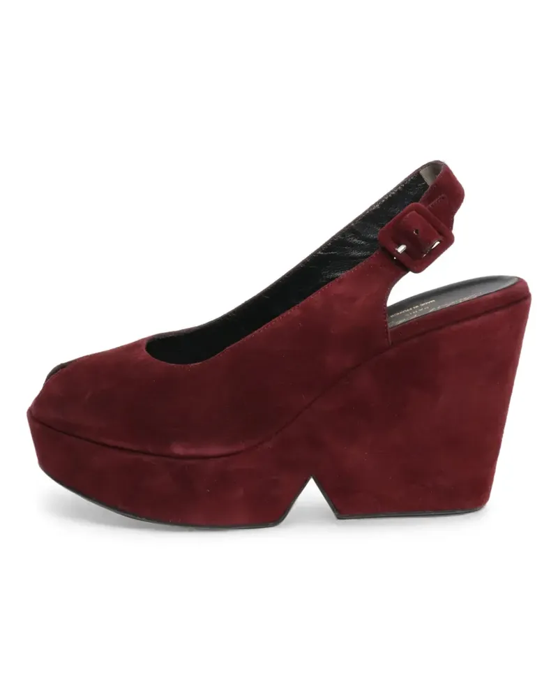 Robert Clergerie Sandalen mit Peeptoe - Rot Rot