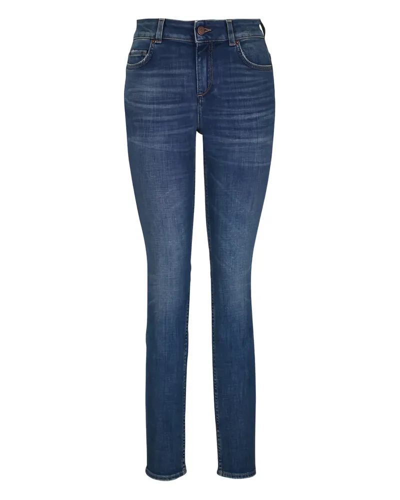 Dorothee Schumacher Jeans im Distressed-Look mit Label-Patch - Blau Blau