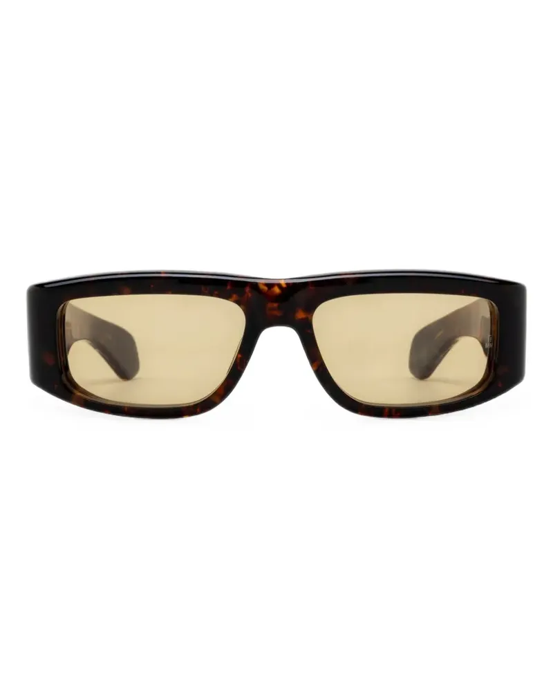 Jacques Marie Mage Romi Sonnenbrille mit eckigem Gestell - Braun Braun