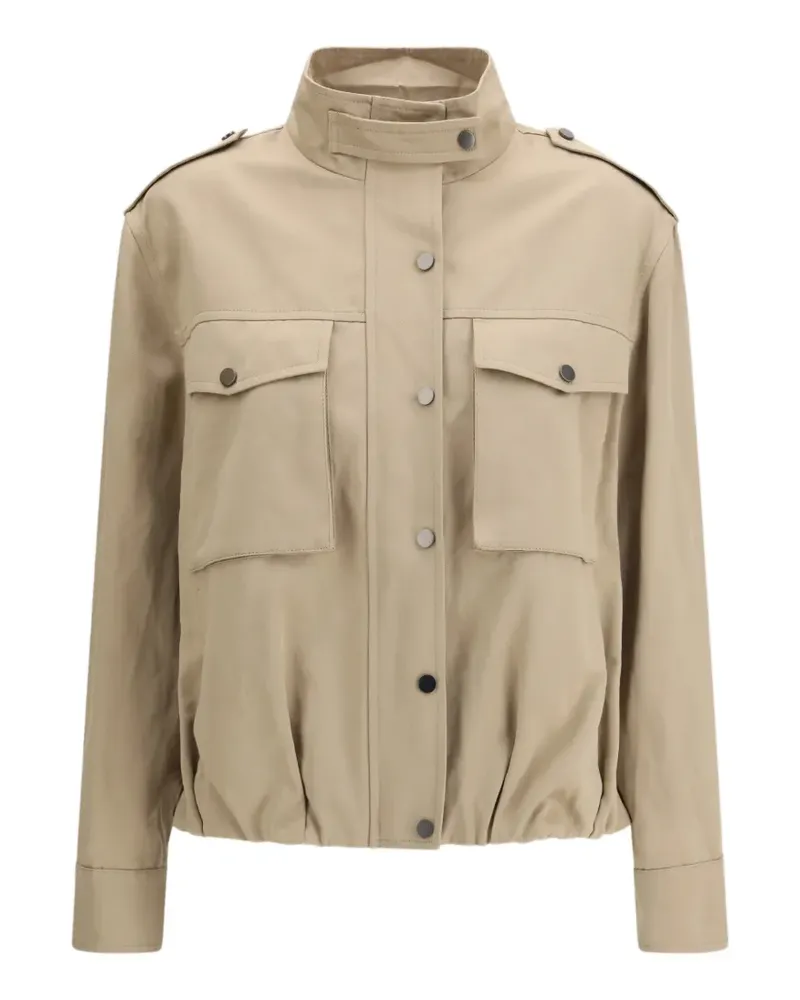 Brunello Cucinelli Jacke mit geknöpften Taschen - Nude Nude