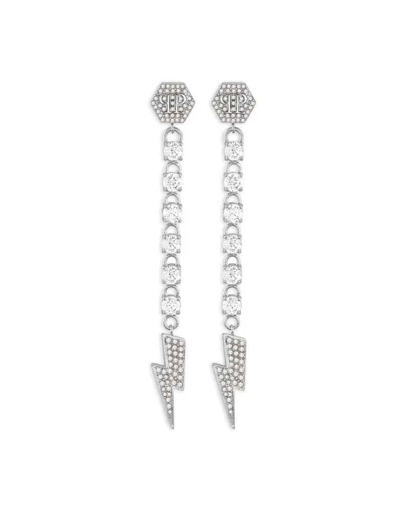 Philipp Plein Ohrringe aus Edelstahl - Silber Silber