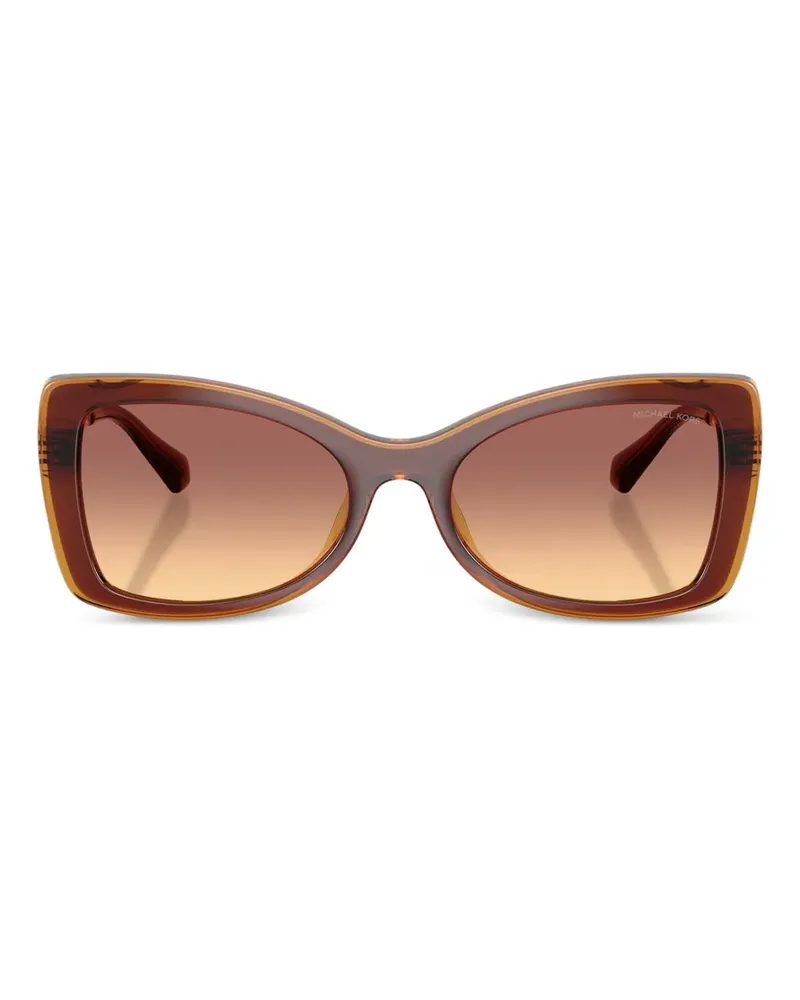 Michael Kors Malaga geometric-frame sunglasses - Braun Braun
