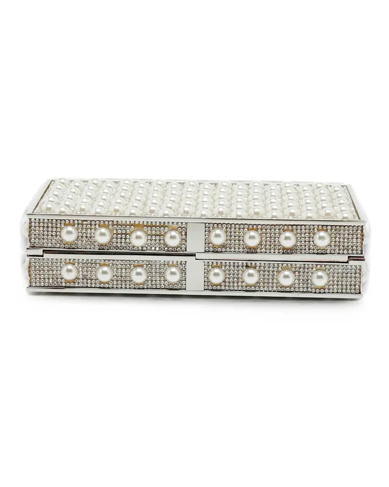 Sophia Webster Clara Clutch mit Kristallen - Weiß Weiß
