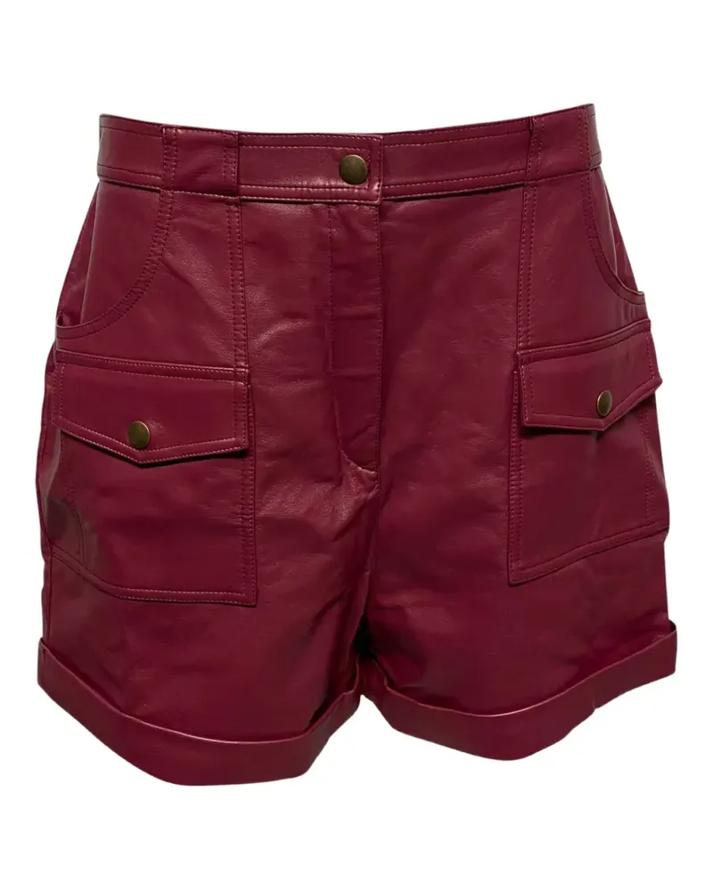 Philosophy Di Lorenzo Serafini leather pocket shorts - Rot Rot